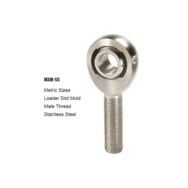 Metric MXM-SS Stainless Steel Male Rod End
