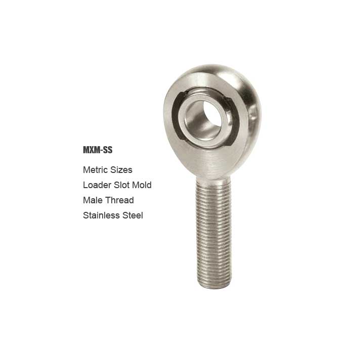 metric male stainless steel rod end