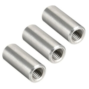 Stainless Steel All Thread Sleeve Rod Bar Round Connector Nuts
