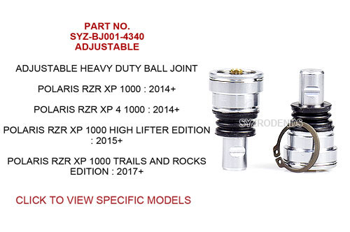 Polaris RZR Ball Joint4340 Adjustable SYZ001BJ SYZ Rod Ends Heavy duty ball joints for Polaris RZR - 4340 Adjustable SYZ-001BJ