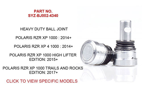 Polaris RZR Ball Joint4340 Riveted SYZ002BJ SYZ Rod Ends Polaris RZR 4340 riveted ball joint SYZ-002BJ for rugged off-road use
