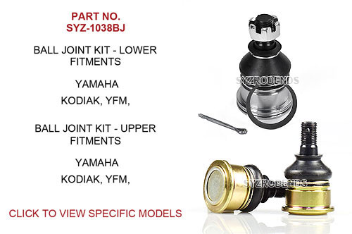 Yamaha Kodiak and YFM Upper and Llower Ball Joint SYZ1038BJ SYZ Rod Ends SYZ-1038BJ upper and lower ball joints for Yamaha Kodiak and YFM