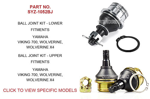 Yamaha Viking Wolverine Upper and Lower Ball Joint SYZ1052BJ SYZ Rod Ends Upper and lower ball joint SYZ-1052BJ for Yamaha Viking and Wolverine models
