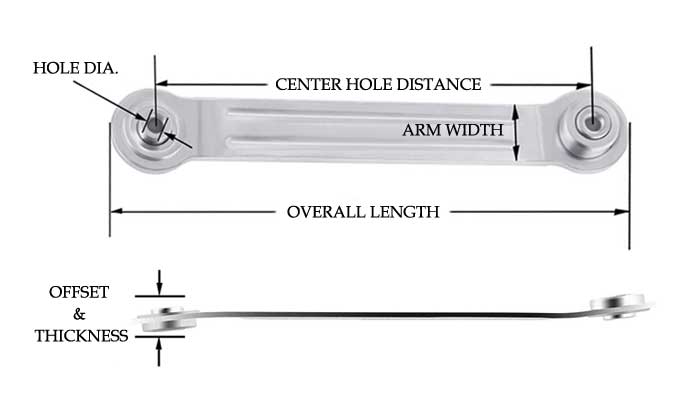 Custom Options for Glider Bearing Arms SYZ Rod Ends Custom Options for Glider Bearing Arms
