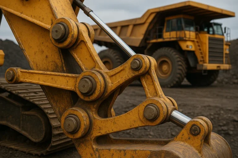 heavy equipment mining equipment linkages SYZ Rod Ends Mining equipment linkage system with rugged mechanical joints.
