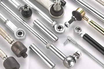 Linkage rod collection laid flat on display