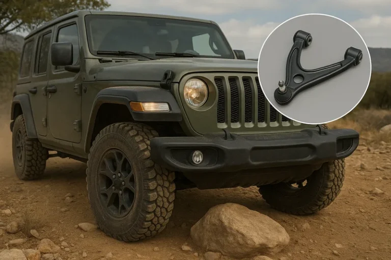 offroad vehicle control arm SYZ Rod Ends Control arm assembly on an off-road vehicle suspension