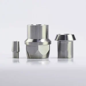 Three square weld in tube adapters placed in sequence