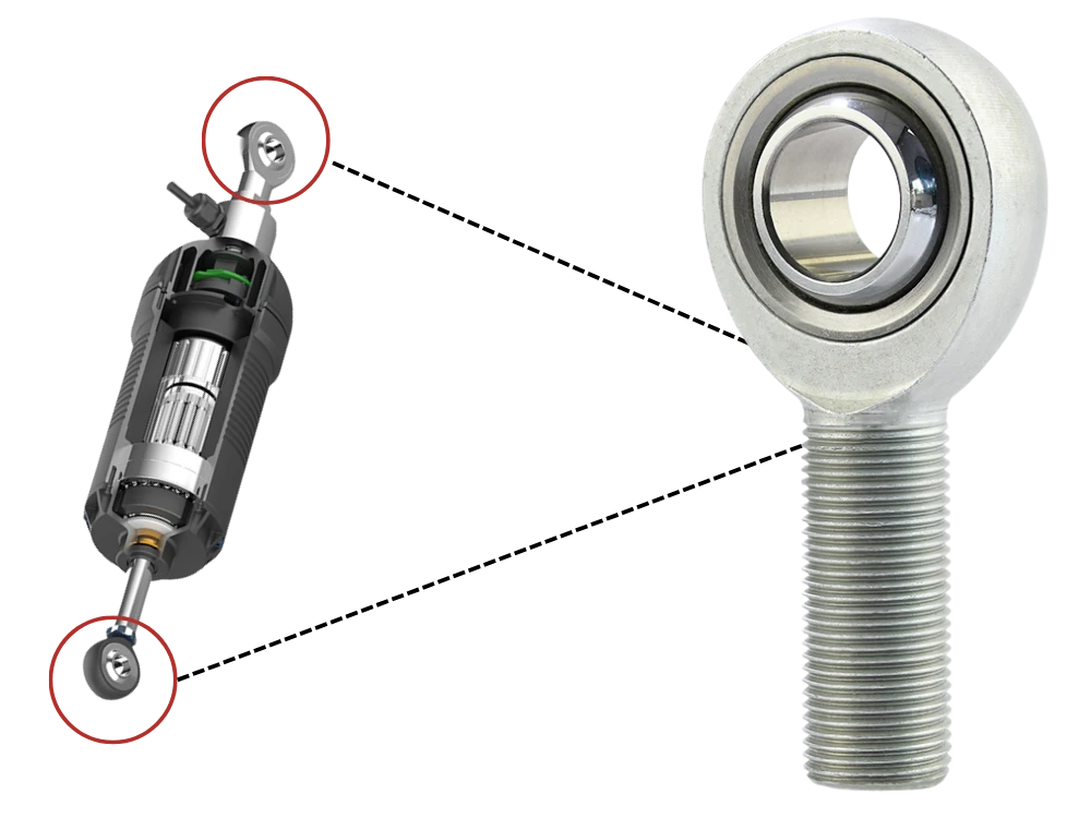 a linear actuator and a self lubricating rod end SYZ Rod Ends A linear actuator and a self-lubricating rod end