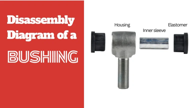 A disassembly diagram of a builder bushing