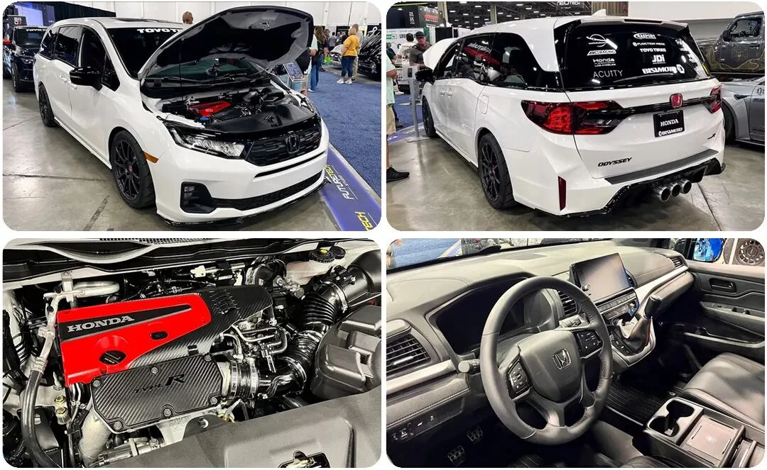 550HP Modified Front Wheel Drive Honda Odyssey At SEMA 2025 550HP Modified Front Wheel Drive Honda Odyssey At SEMA 2025