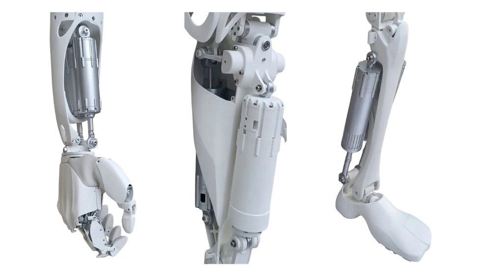 xpeng iron robots arm leg thigh SYZ Rod Ends XPENG's humanoid robot's arm, thigh and leg
