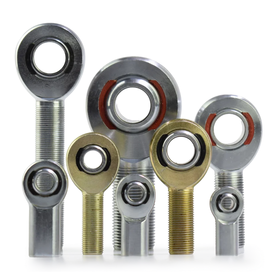 heim joints in eight different sizes SYZ Rod Ends Eight different sizes Heim Joints standing