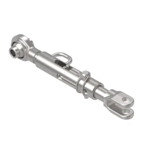 A tractor adjustable stabilizer bar with rod ends