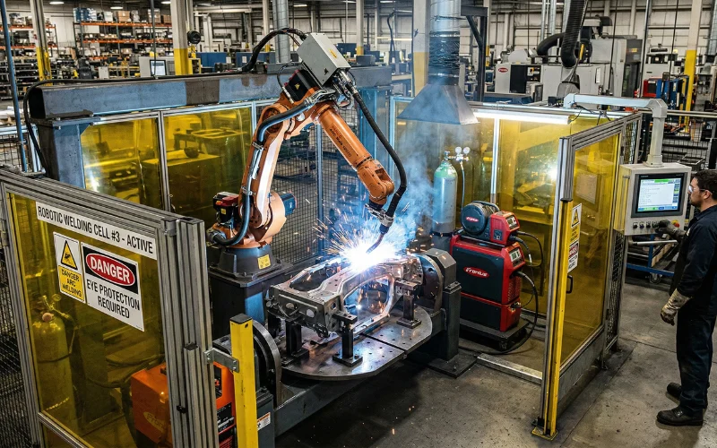 Robotic welding cell