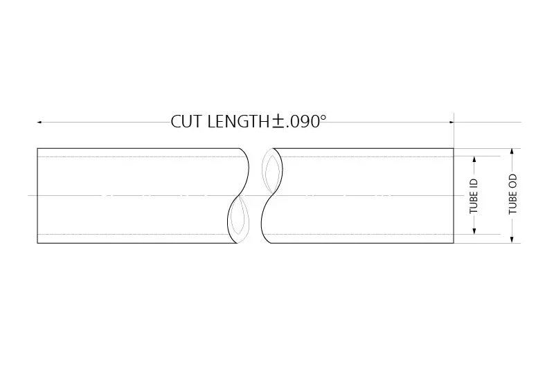 Chromoly tubing technical drawing