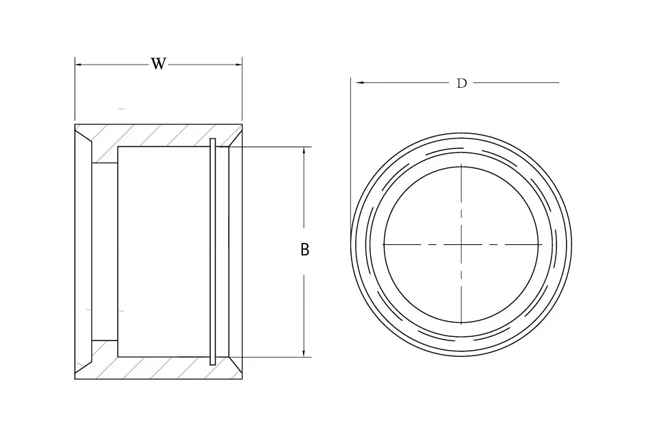 Uniball cups technical drawing